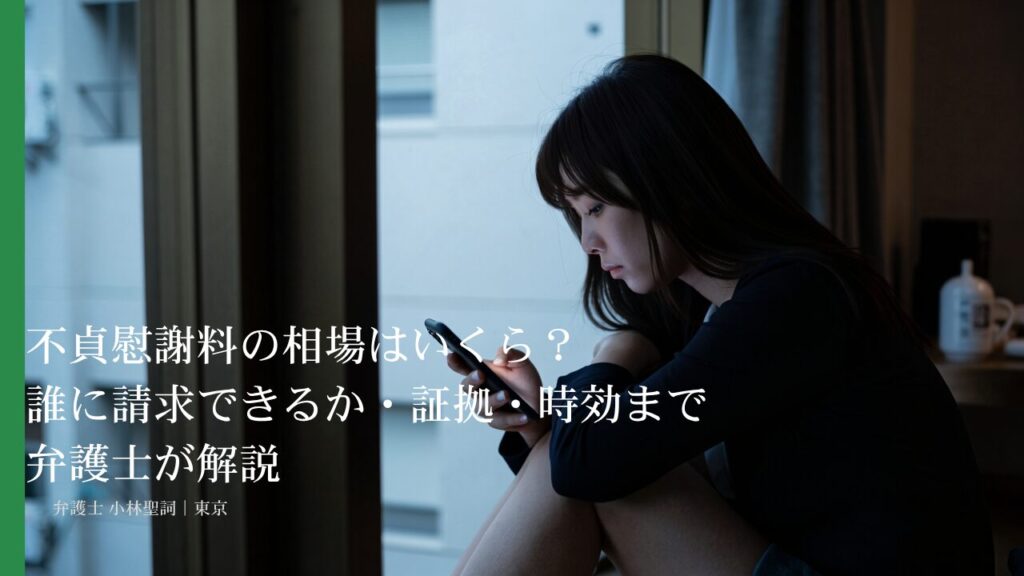 不貞慰謝料の相場はいくら？誰に請求できるか・証拠・時効まで弁護士が解説