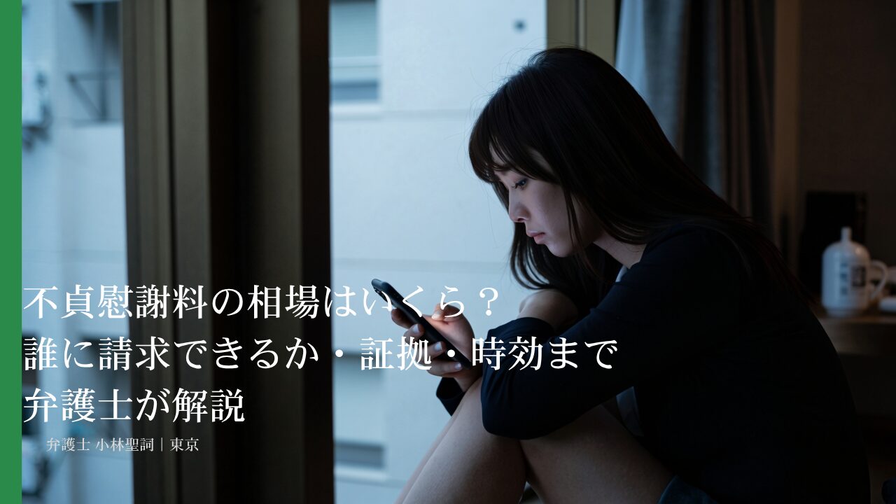 不貞慰謝料の相場はいくら?誰に請求できるか・証拠・時効まで弁護士が解説